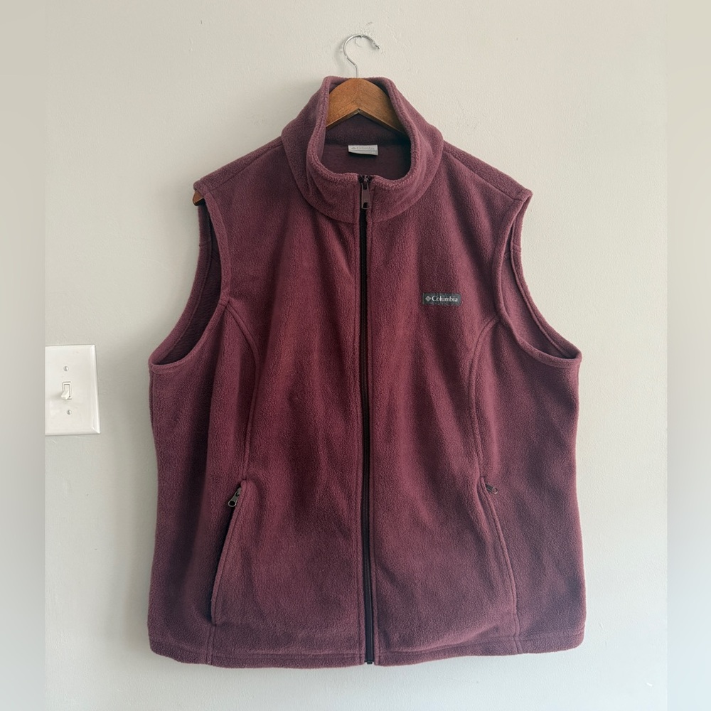 VGUC Women’s Columbia Fleece Vest, sz 2X
